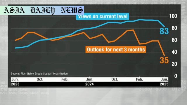 Record Decline: Japan's Rice Price Index Slumps by 24 Points