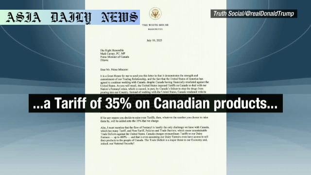 Trump’s Bold 35% Tariff Threat Raises Trade Tensions