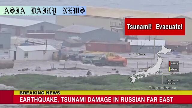 Devastating Tsunami Strikes Russia's Far East with Destruction